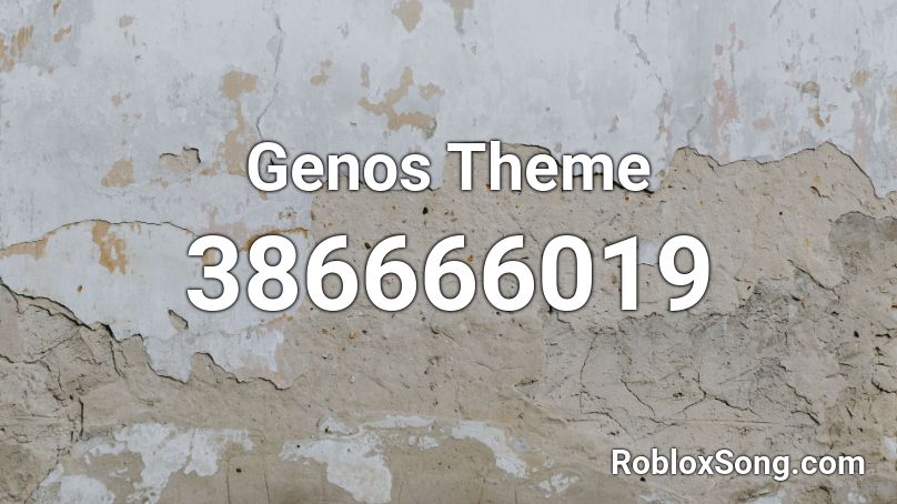 Genos Theme Roblox ID