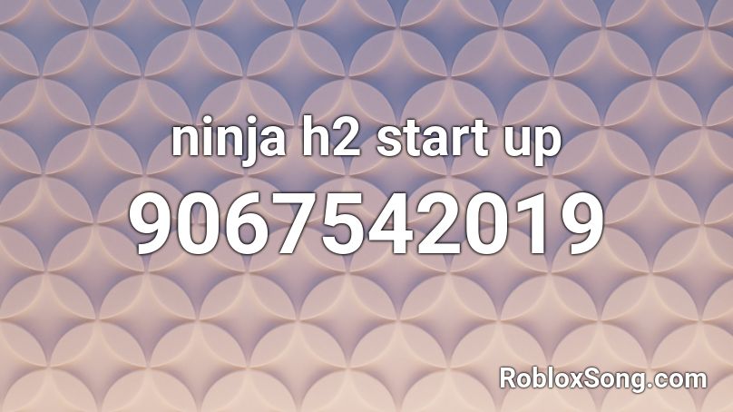ninja h2 start up Roblox ID