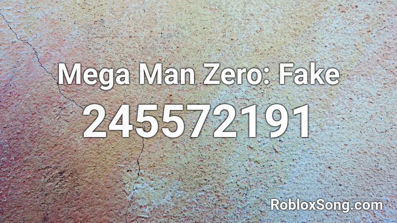 Mega Man Zero: Fake Roblox ID