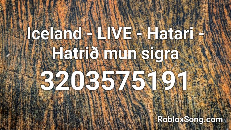 Iceland Live Hatari Hatrid Mun Sigra Roblox Id Roblox Music Codes - akatsuki theme roblox id