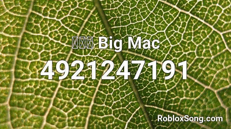 빅맥송 Big Mac Roblox ID