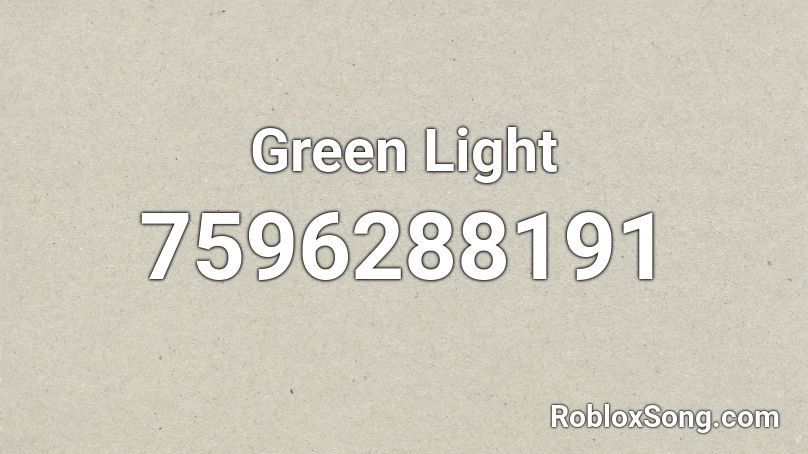 Green Light Roblox ID