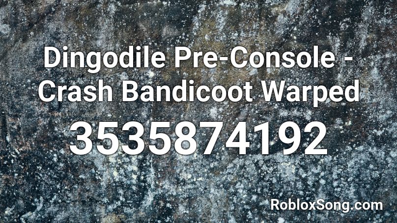 Dingodile Pre-Console - Crash Bandicoot Warped Roblox ID