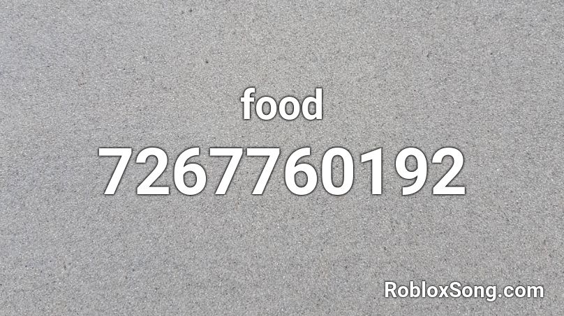 food Roblox ID