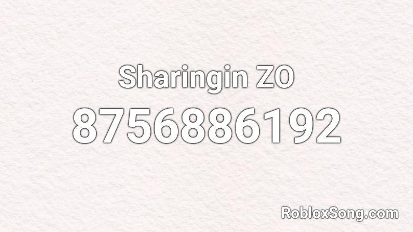 Sharingin ZO  Roblox ID