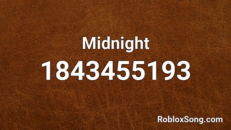 Midnight Roblox ID