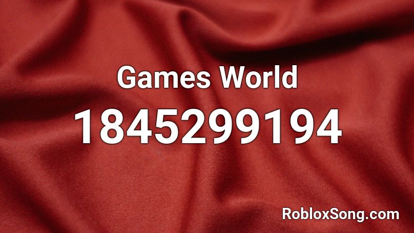 Games World Roblox ID