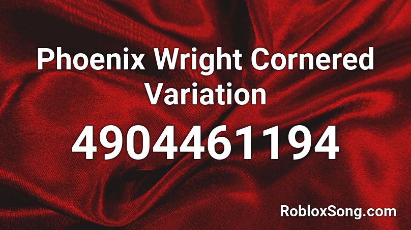 Phoenix Wright Cornered Variation Roblox ID