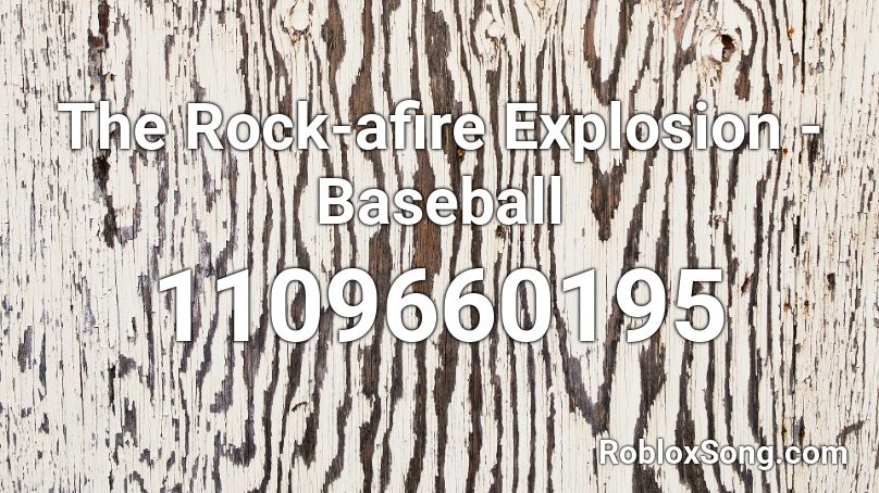The Rock-afire Explosion - Baseball Roblox ID
