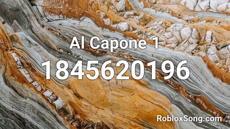 Al Capone 1 Roblox ID