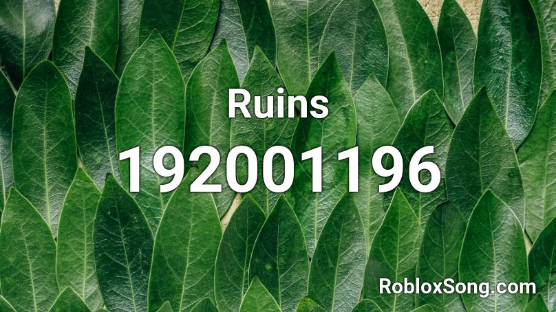 Ruins Roblox ID