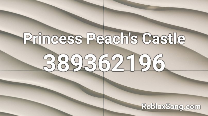 Princess Peach's Castle Roblox ID