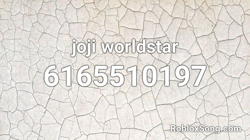 joji worldstar Roblox ID