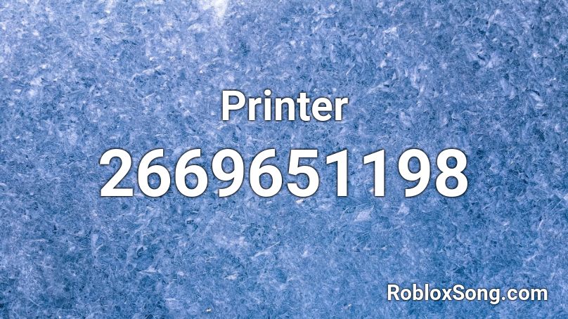 Printer Roblox ID