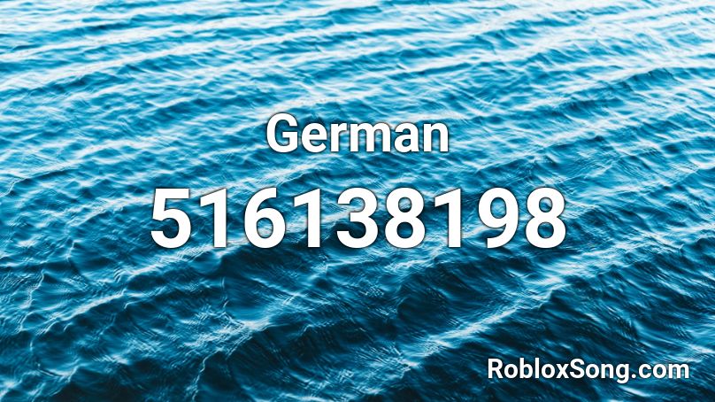 German Roblox ID