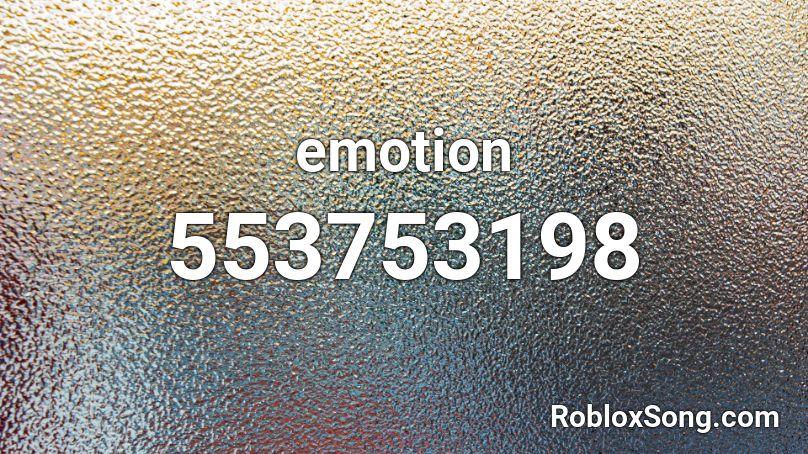 emotion Roblox ID