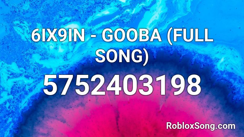 gooba clean roblox id