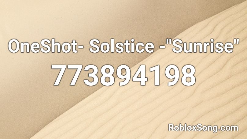 OneShot- Solstice -