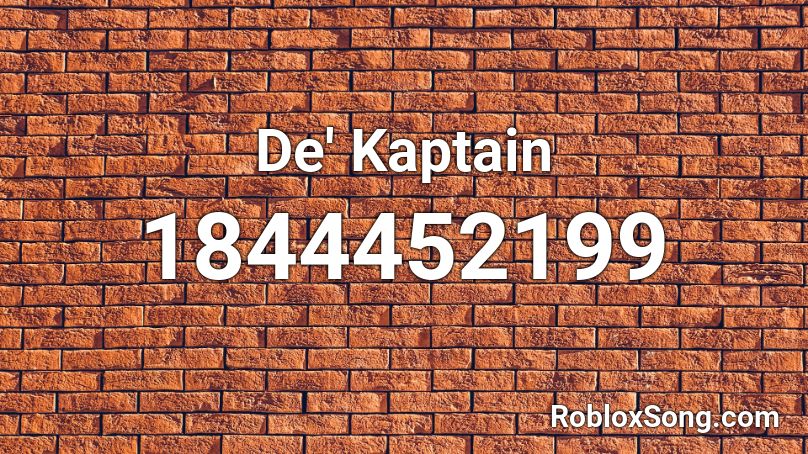 De' Kaptain Roblox ID