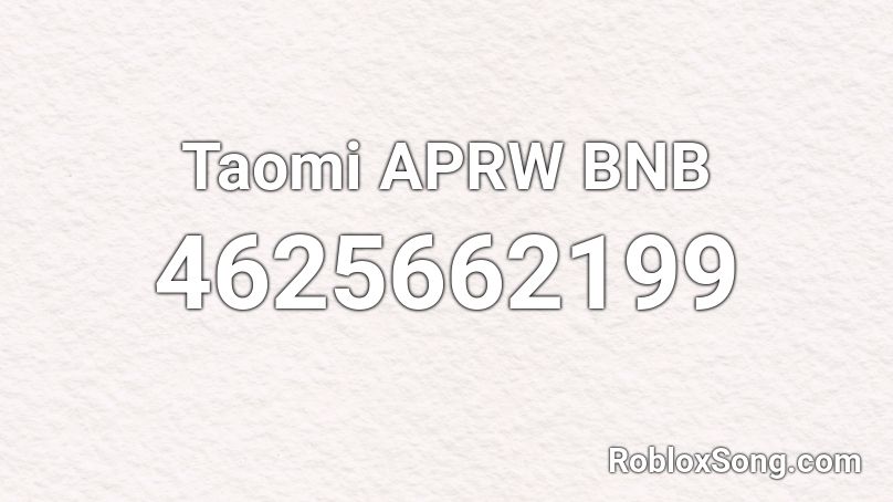 Taomi APRW BNB Roblox ID