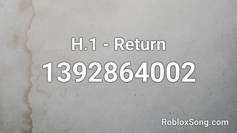 H.1 - Return Roblox ID