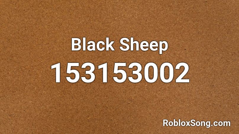 Black Sheep Roblox ID
