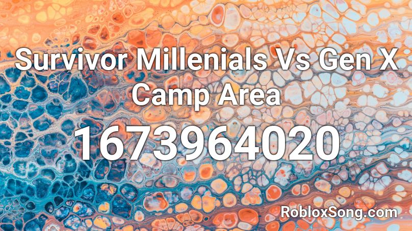 Survivor Millenials Vs Gen X Camp Area Roblox ID