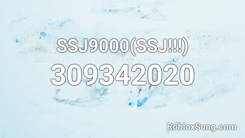 SSJ9000(SSJ!!!) Roblox ID