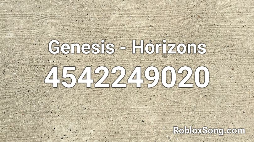 Genesis - Horizons Roblox ID