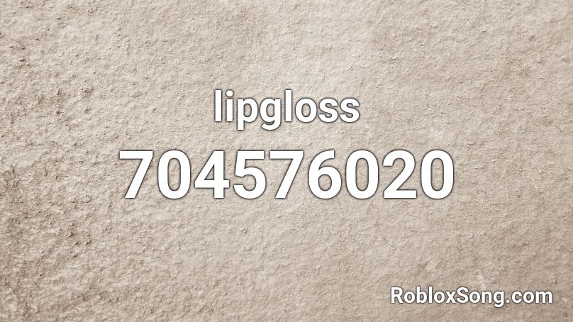 lipgloss Roblox ID