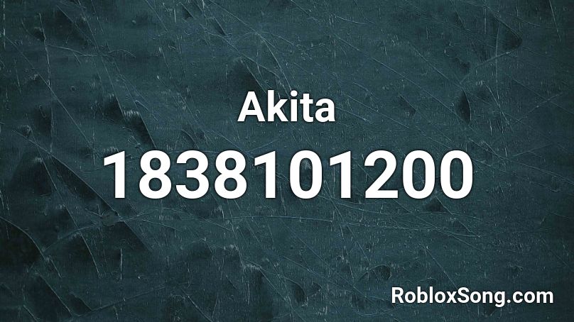 Akita Roblox ID
