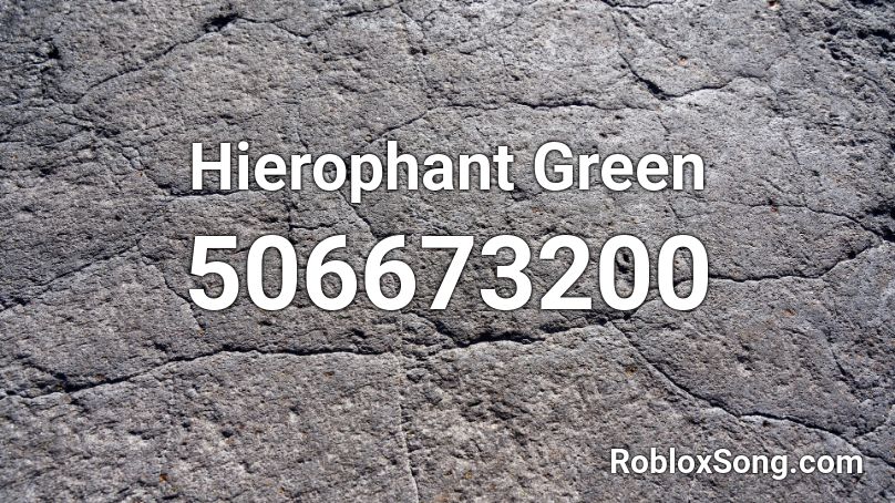 Hierophant Green Roblox ID