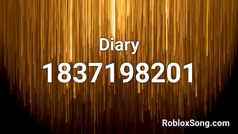 Diary Roblox ID