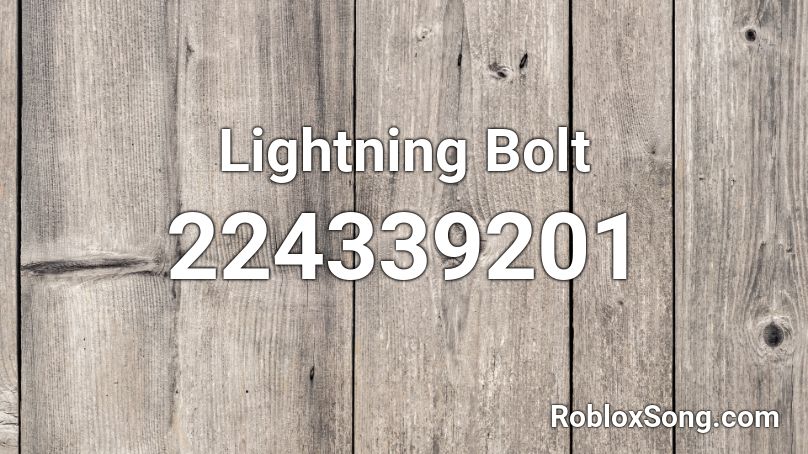 Lightning Bolt Roblox ID