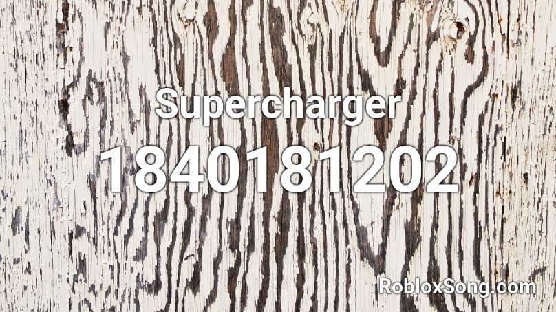 Supercharger Roblox ID