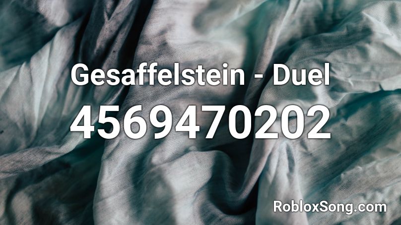 Gesaffelstein - Duel Roblox ID