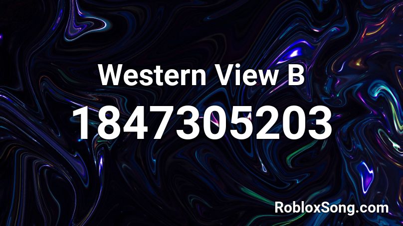 Western View B Roblox ID