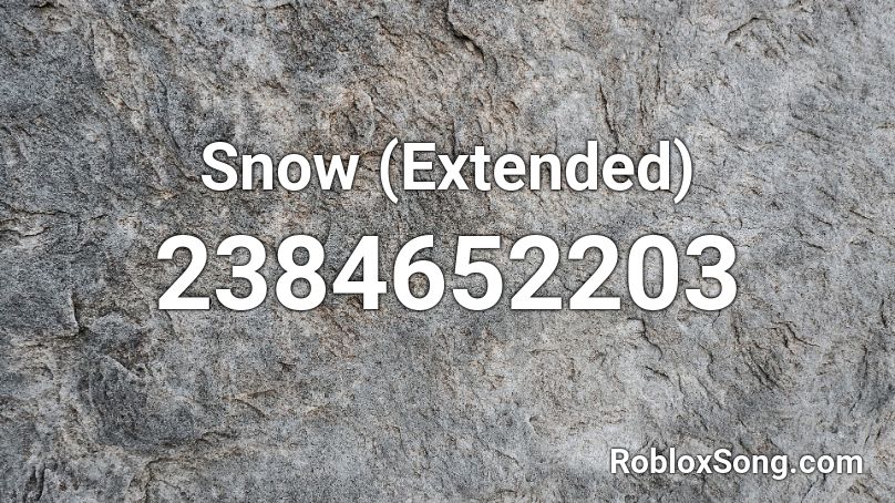 Snow Roblox ID
