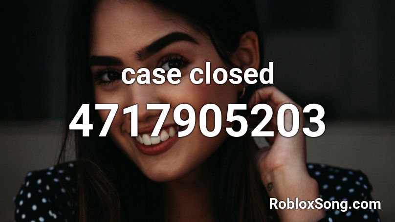 case closed Roblox ID