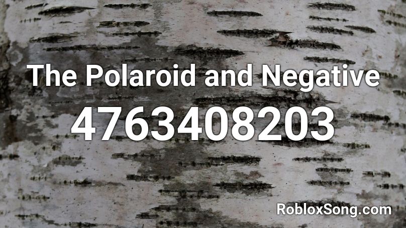 The Polaroid and Negative Roblox ID