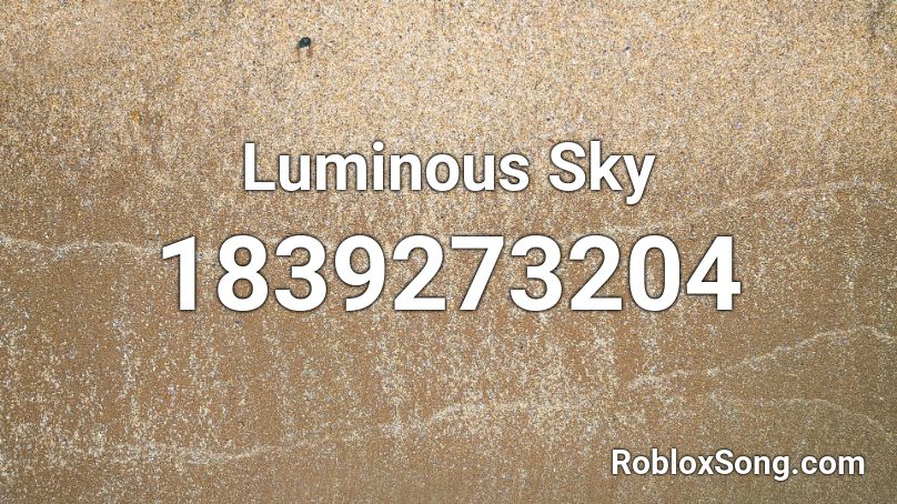 Luminous Sky Roblox ID