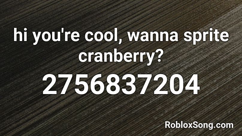 roblox sprite cranberry song id