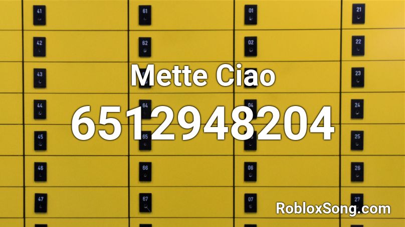 Mette Ciao  Roblox ID