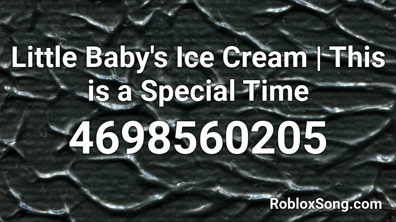 a roblox baby have an ice cream