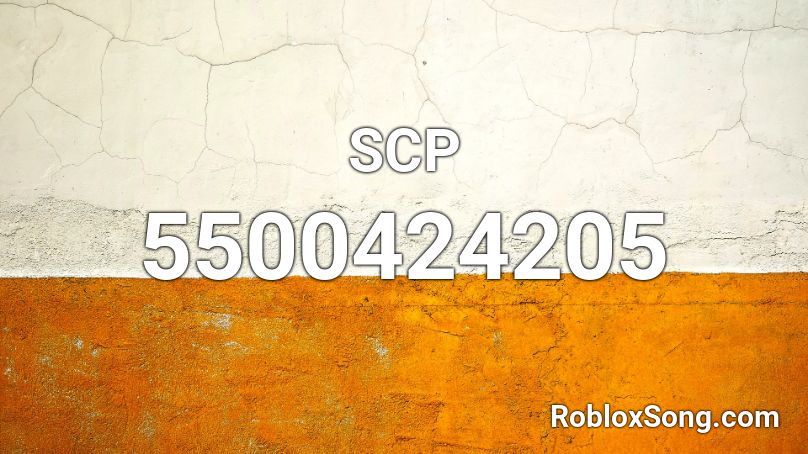 SCP Roblox ID