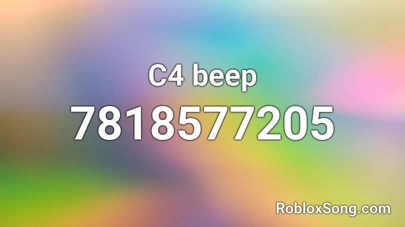 C4 beep Roblox ID