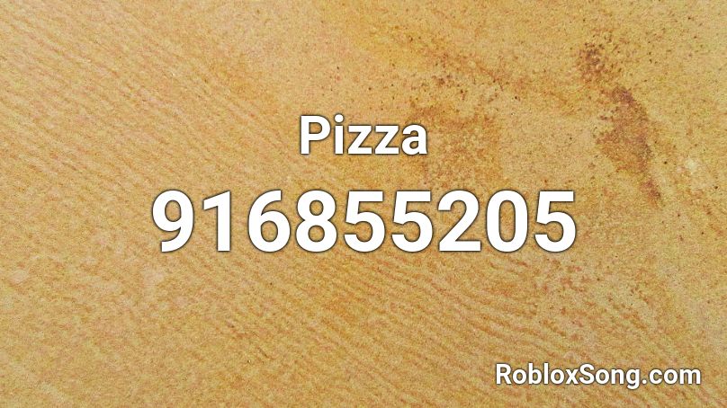 Pizza Roblox ID
