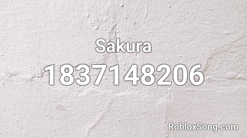 Sakura Roblox ID