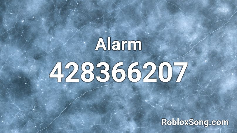 Alarm Roblox ID