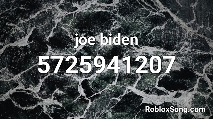 joe biden Roblox ID